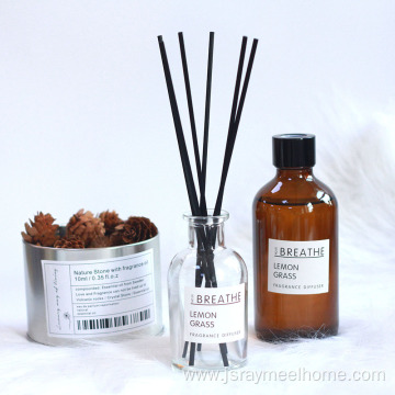 Eco-friendly Incense Aroma Reed Diffuser in Glass Bottle